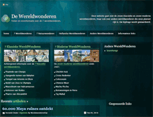 Tablet Screenshot of dewereldwonderen.nl